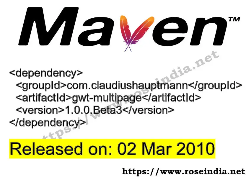 Maven Dependency release