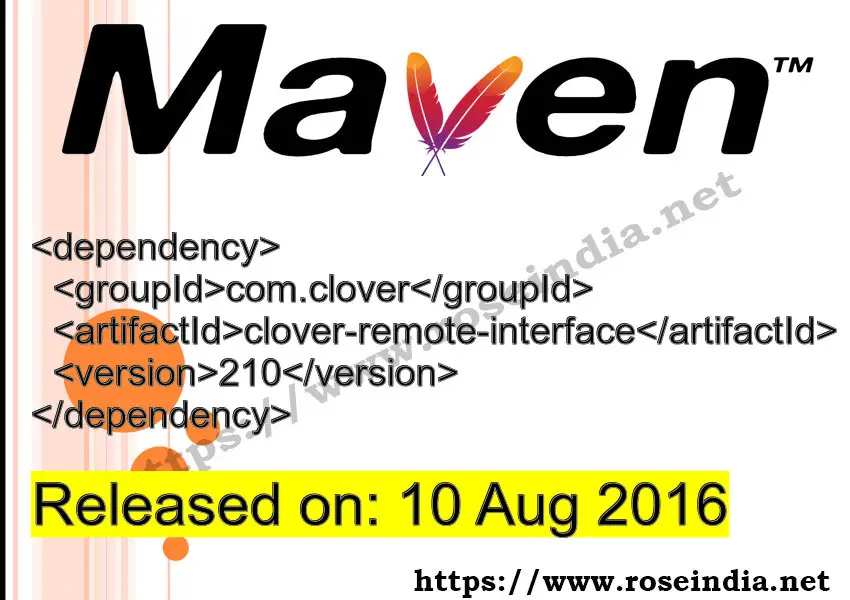 Maven Dependency release