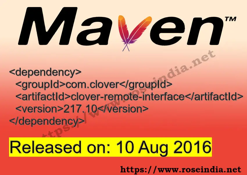 Maven Dependency release