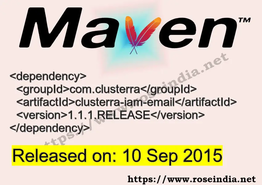 Maven Dependency release