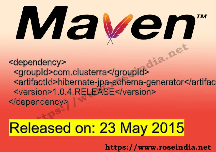 Maven Dependency release