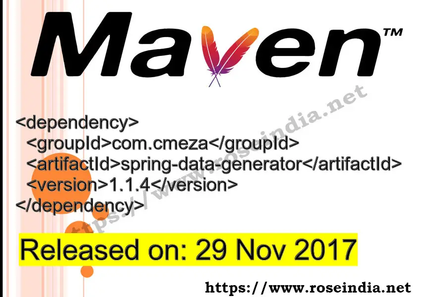 Maven Dependency release