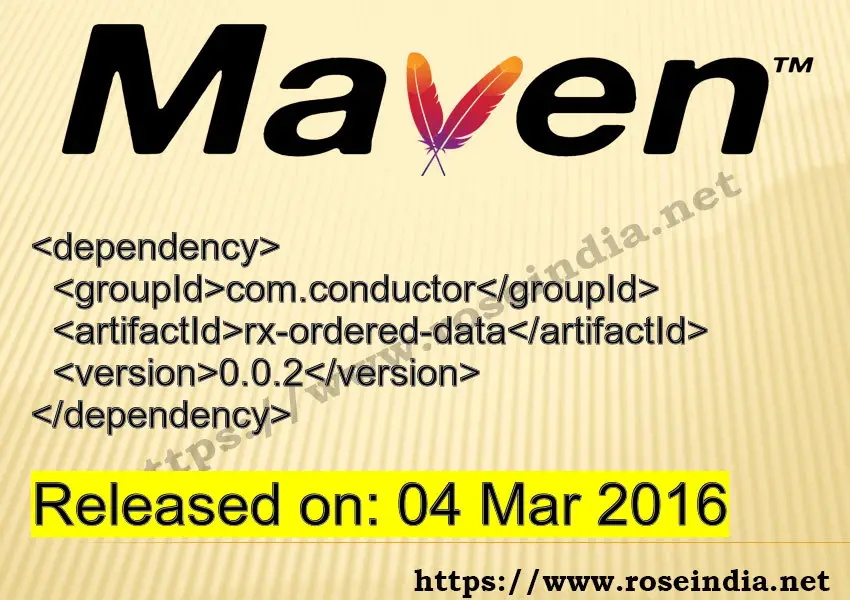 Maven Dependency release