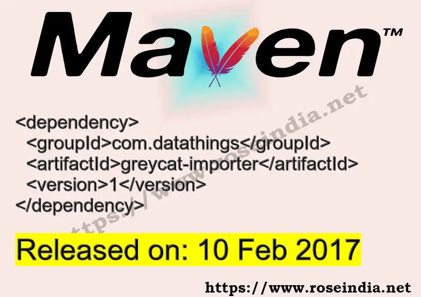 Maven Dependency release