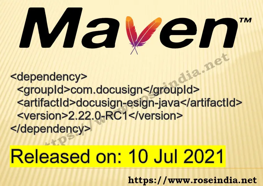 Maven Dependency release