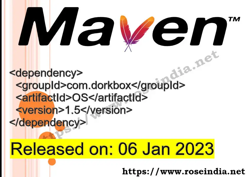 Maven Dependency release