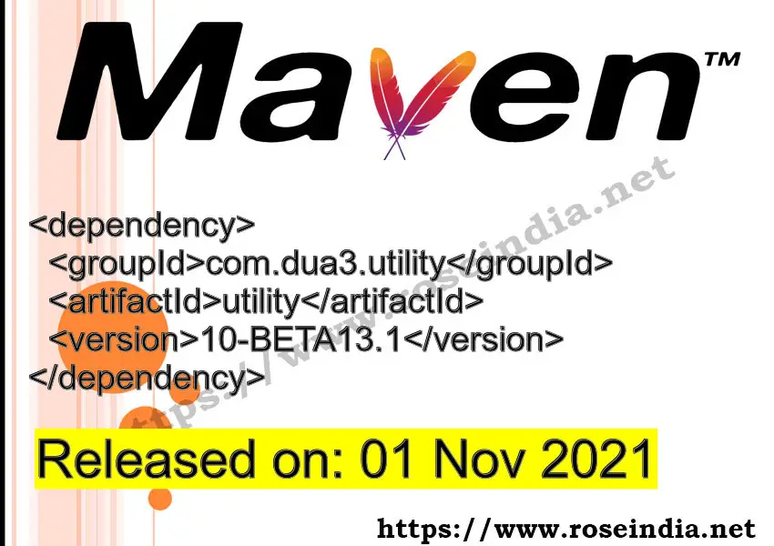 Maven Dependency release