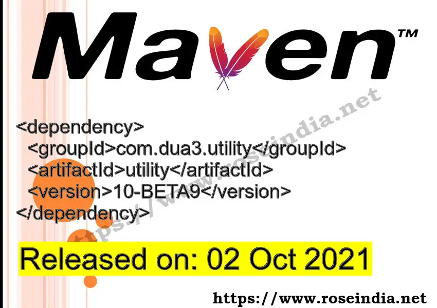 Maven Dependency release