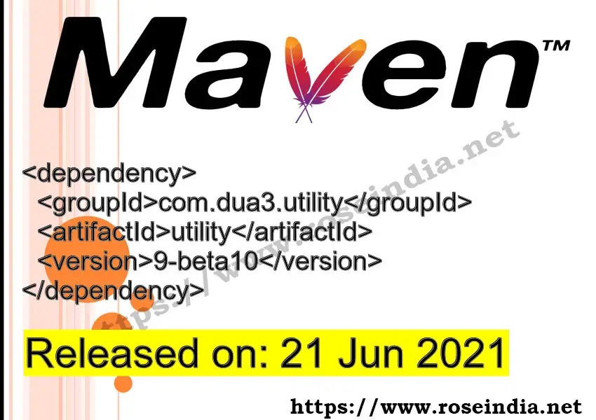 Maven Dependency release