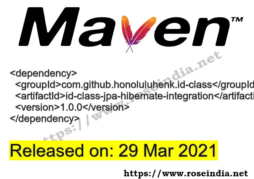 Maven Dependency release