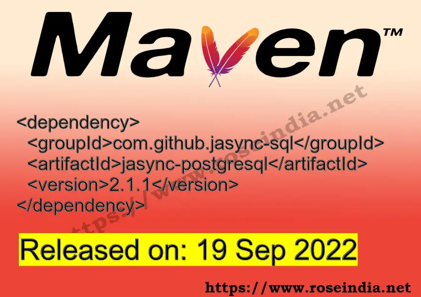 Maven Dependency release