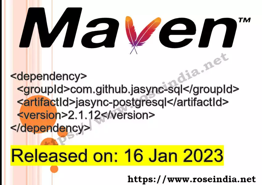 Maven dependency for  GROUP_ID - ARTIFACT_ID version VERSION_ID is released. Learn to use  ARTIFACT_ID version VERSION_ID in Maven based Java projects