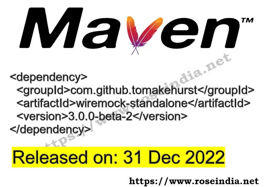 Maven Dependency release