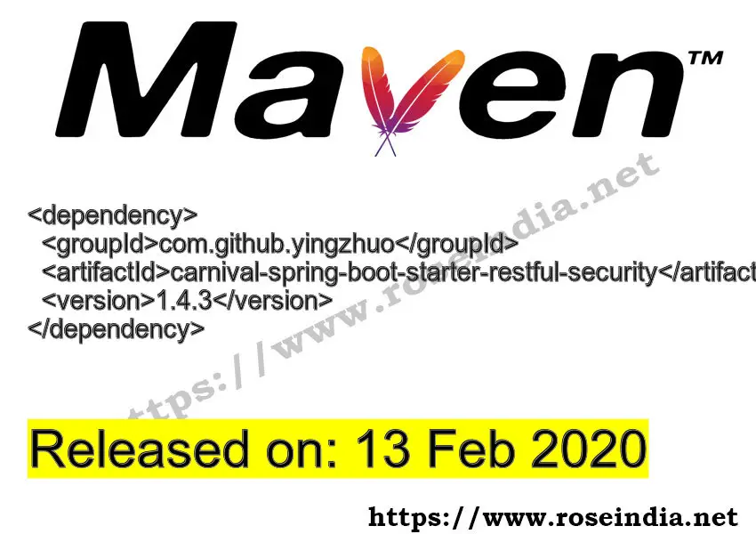 Maven Dependency release