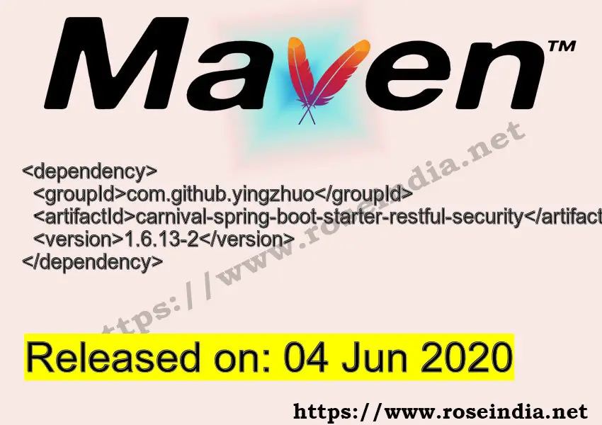 Maven Dependency release