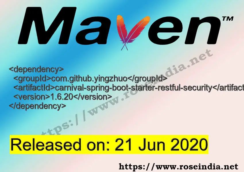 Maven Dependency release