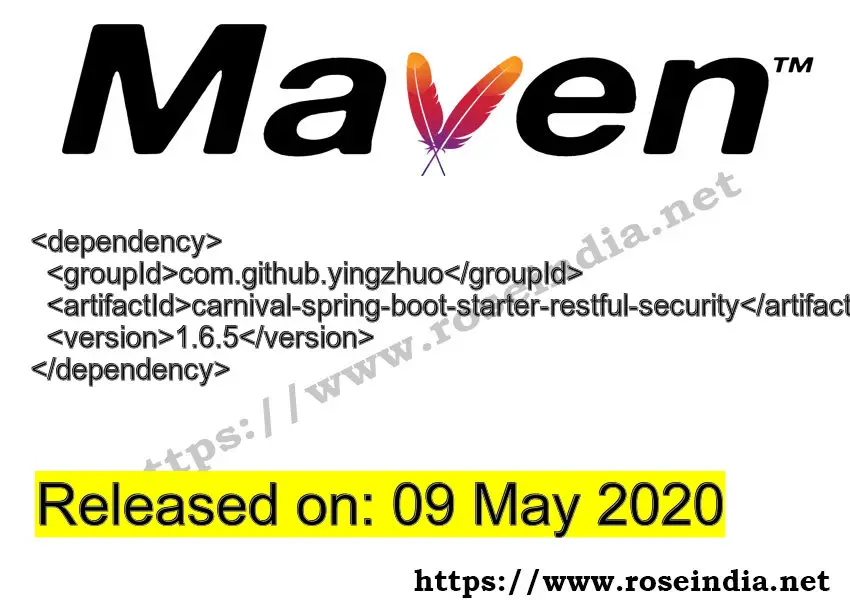 Maven Dependency release