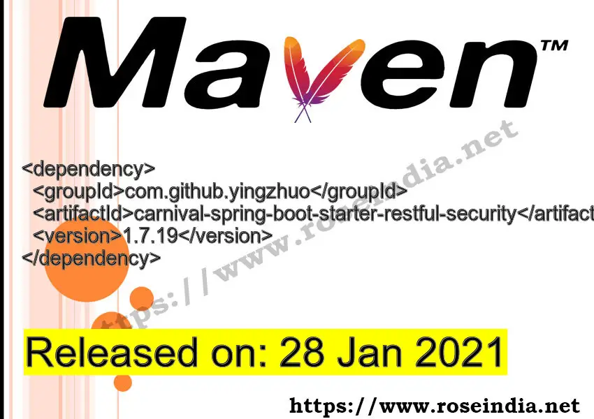 Maven Dependency release