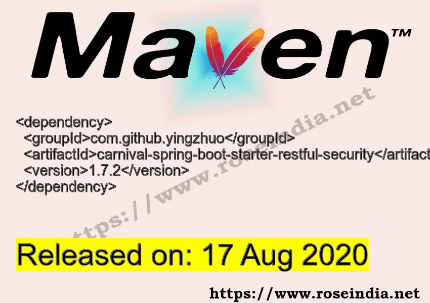 Maven Dependency release