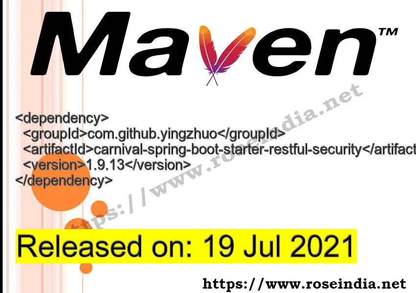 Maven Dependency release