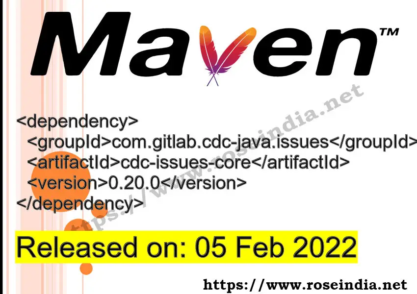 Maven Dependency release