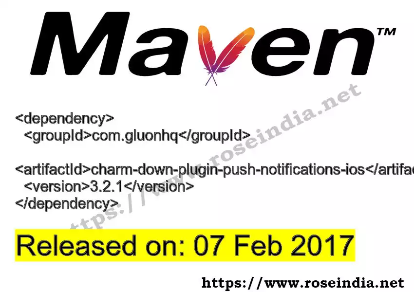 Maven dependency for  GROUP_ID - ARTIFACT_ID version VERSION_ID is released. Learn to use  ARTIFACT_ID version VERSION_ID in Maven based Java projects