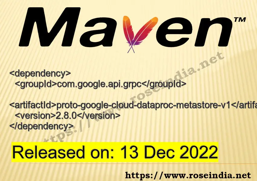 Maven Dependency release