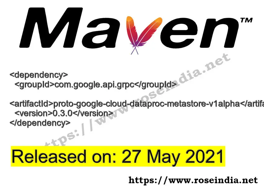 Maven Dependency release