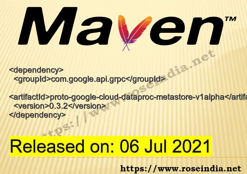 Maven Dependency release