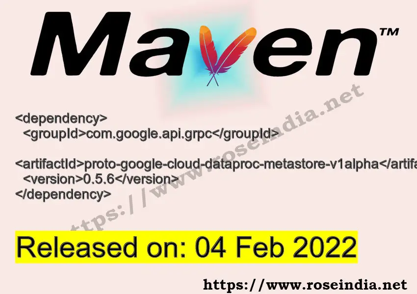 Maven Dependency release