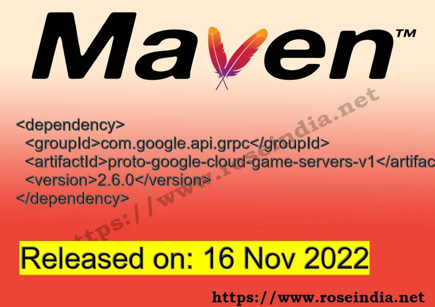 Maven Dependency release