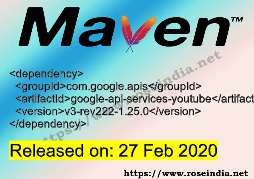 Maven Dependency release