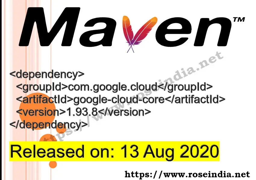 Maven Dependency release