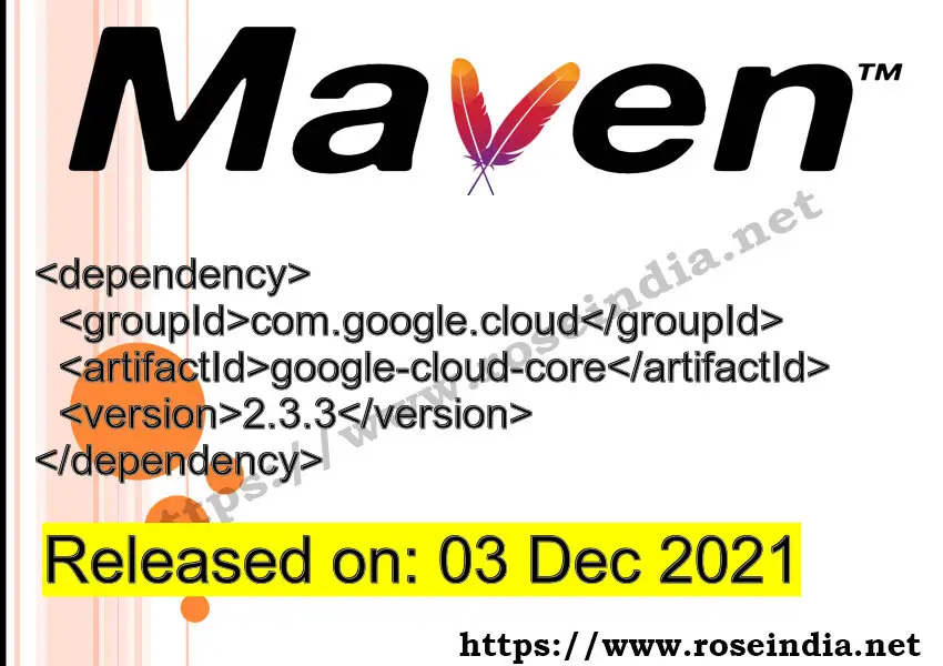 Maven Dependency release