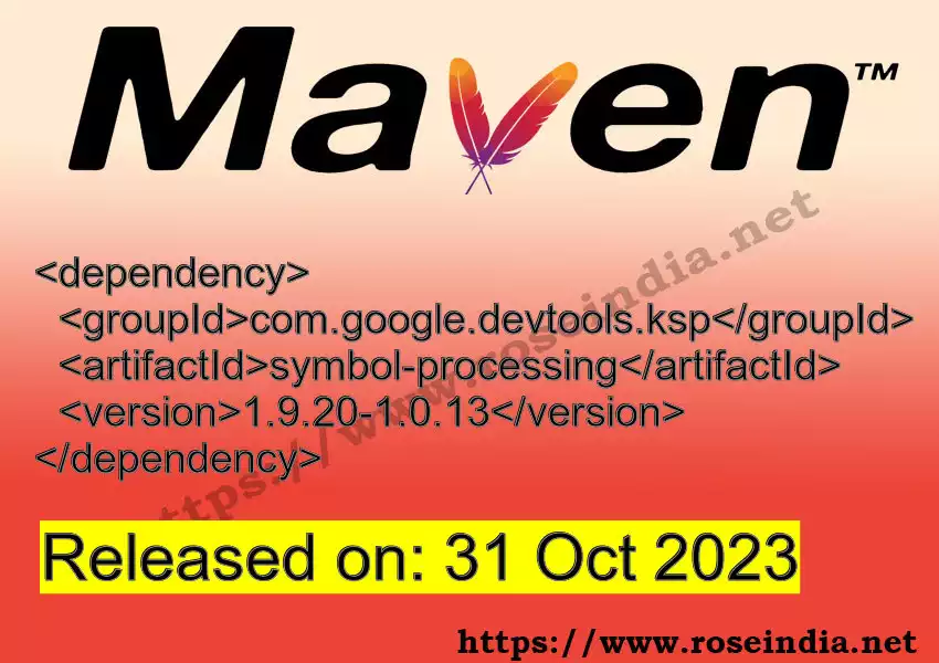 Maven dependency for  GROUP_ID - ARTIFACT_ID version VERSION_ID is released. Learn to use  ARTIFACT_ID version VERSION_ID in Maven based Java projects