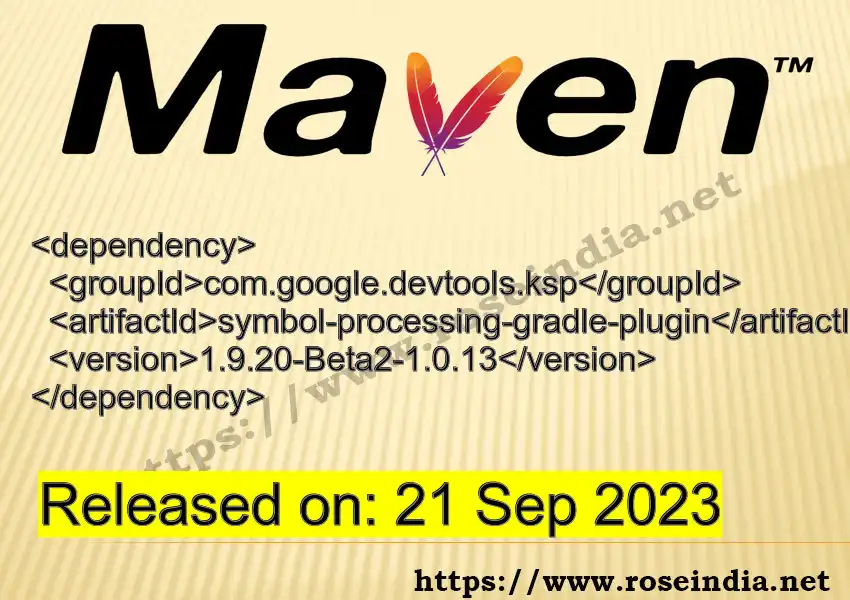 Maven dependency for  GROUP_ID - ARTIFACT_ID version VERSION_ID is released. Learn to use  ARTIFACT_ID version VERSION_ID in Maven based Java projects