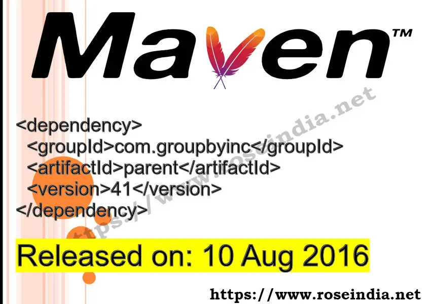 Maven Dependency release