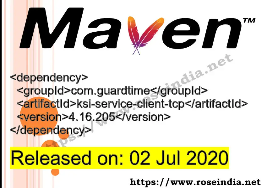 Maven Dependency release