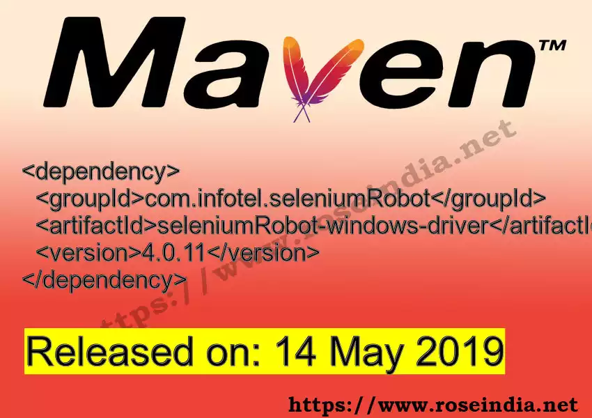 Maven dependency for  GROUP_ID - ARTIFACT_ID version VERSION_ID is released. Learn to use  ARTIFACT_ID version VERSION_ID in Maven based Java projects