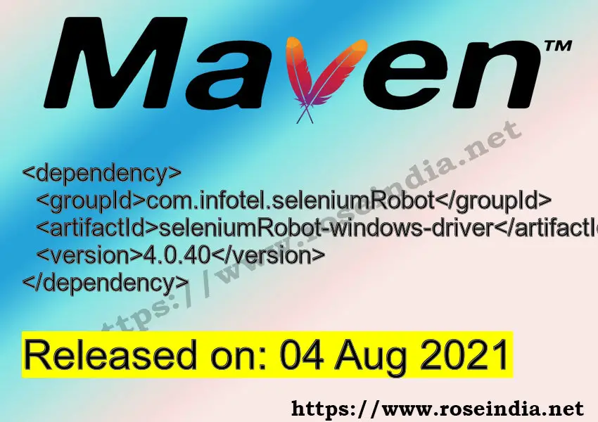 Maven Dependency release