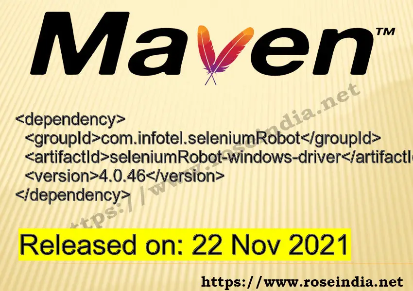 Maven Dependency release