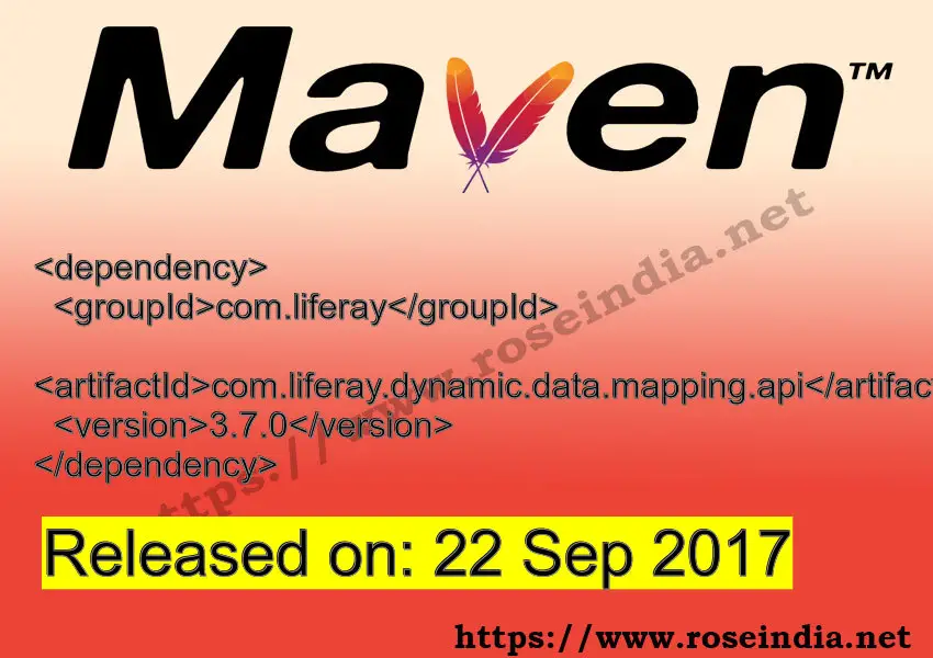 Maven Dependency release