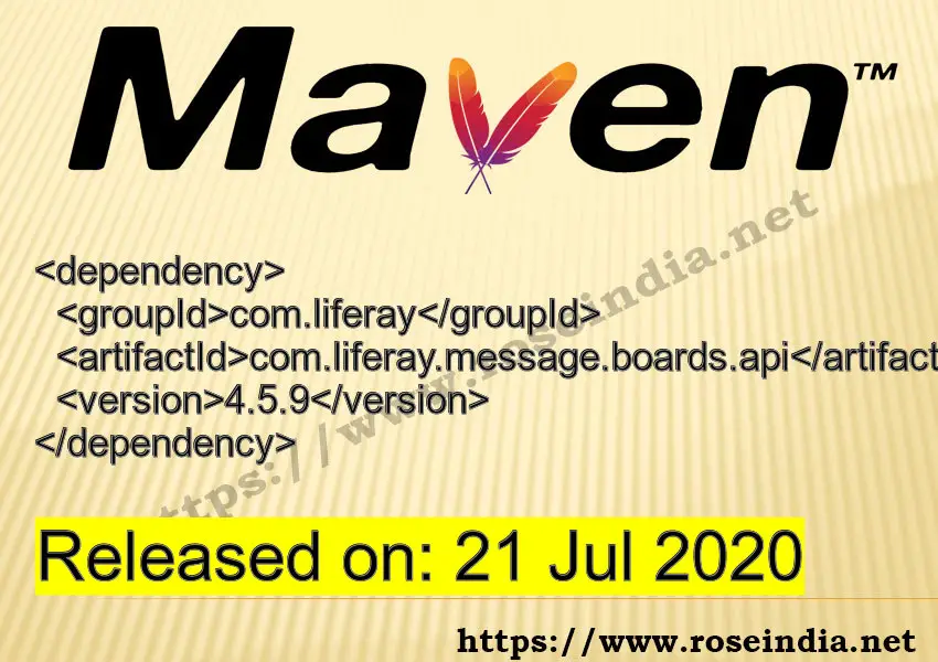 Maven Dependency release