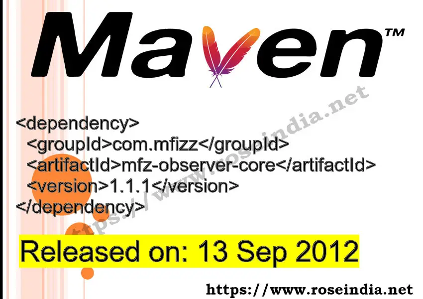 Maven Dependency release