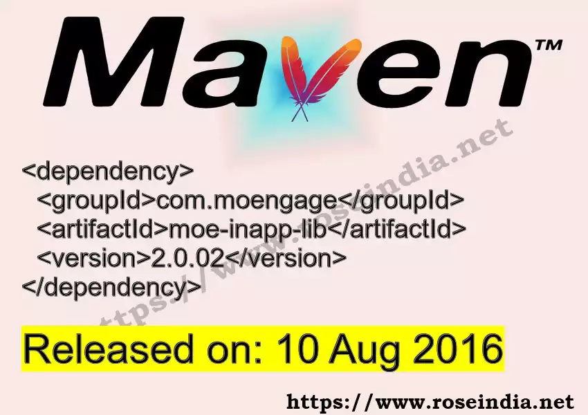 Maven dependency for  GROUP_ID - ARTIFACT_ID version VERSION_ID is released. Learn to use  ARTIFACT_ID version VERSION_ID in Maven based Java projects