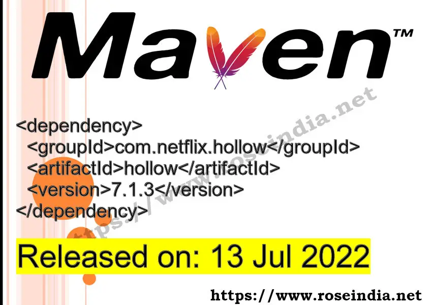 Maven Dependency release