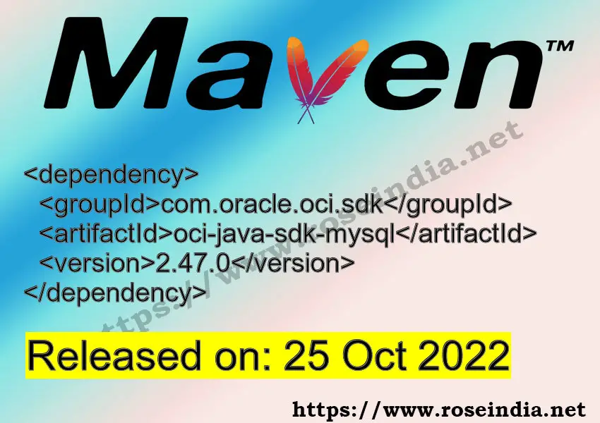 Maven Dependency release