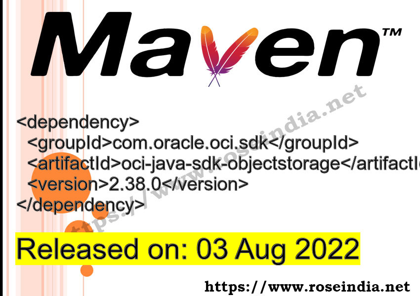 Maven Dependency release