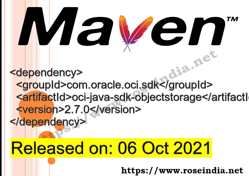 Maven Dependency release