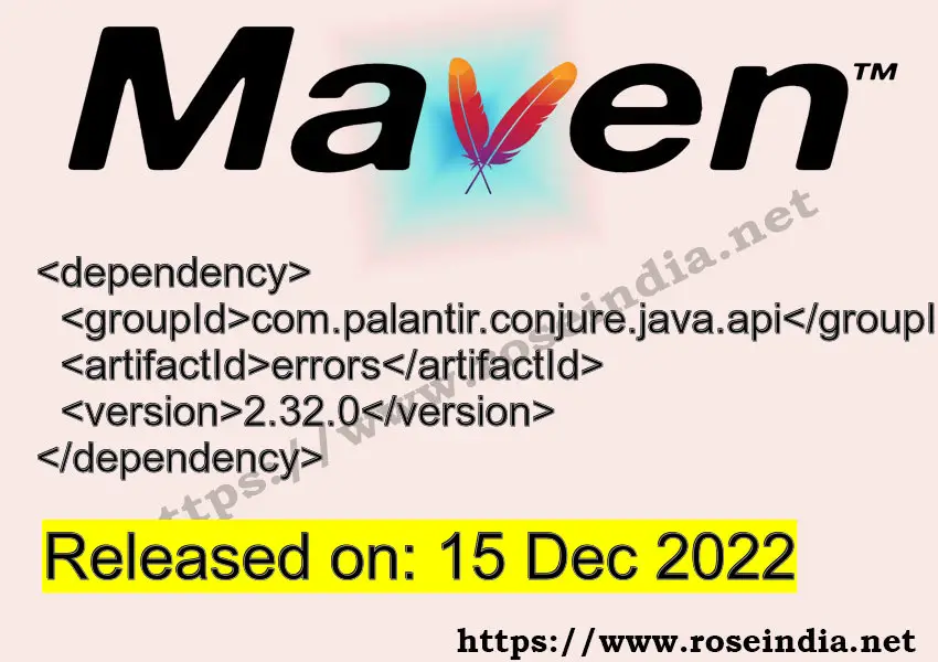 Maven Dependency release